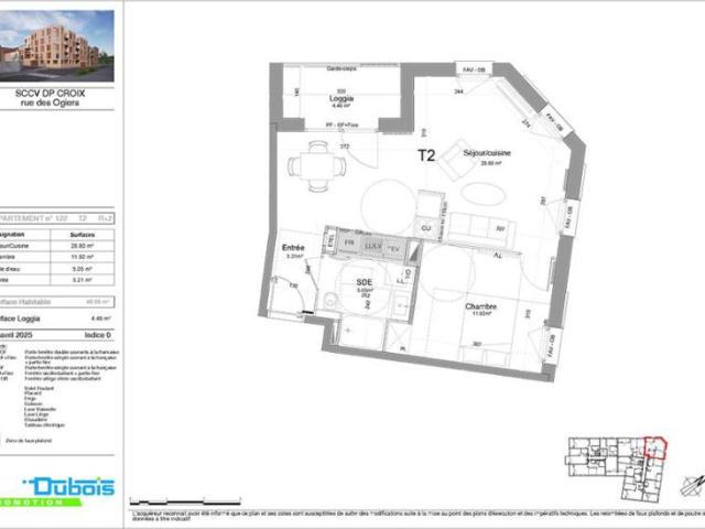 Appartement T2 48.98