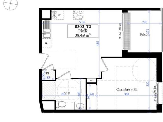 Appartement T2 38.49