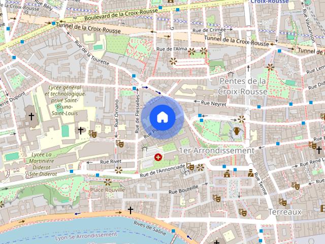 APPARTEMENT T2 A LOUER LYON 1ER ARRONDISSEMENT Annonciade Saint Benoit