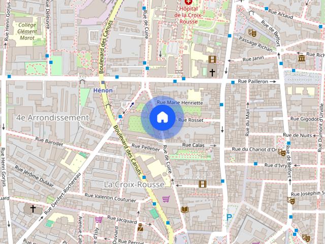 APPARTEMENT T2 A LOUER LYON 4EME ARRONDISSEMENT Cuire Canuts