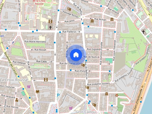 APPARTEMENT T2 A LOUER LYON 4EME ARRONDISSEMENT Grande Rue Bertone