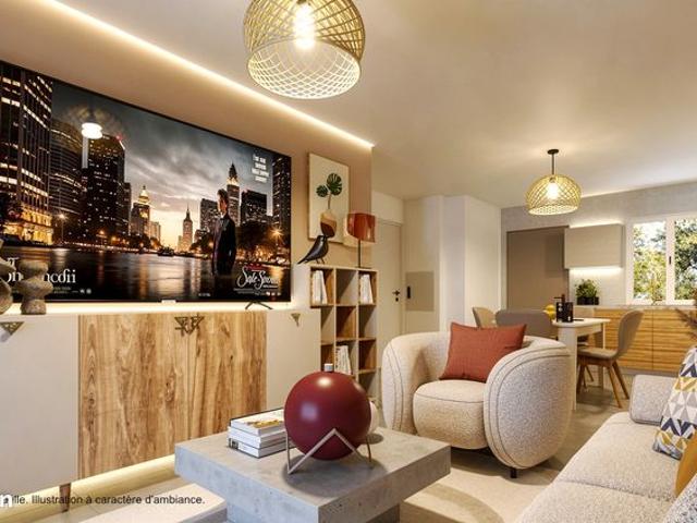 Appartement T2 avec jardinet et une place parking