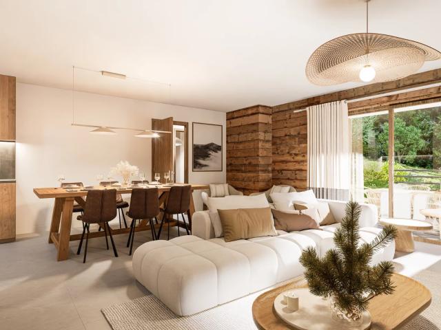 Appartement T2 dans chalet neuf de standing aux HOUCHES