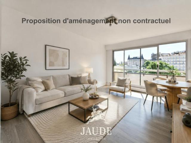 Appartement T2 de 45 m2 avec grand balcon, cave et garage