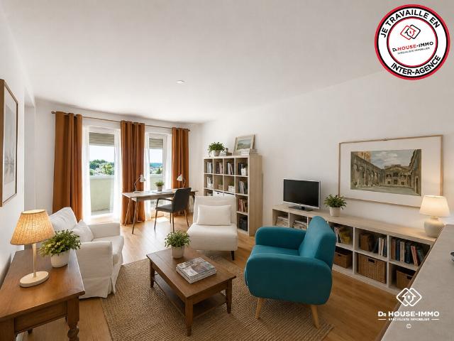 Appartement T2 de 53 m² à Mérignac Dernier étage avec balcon