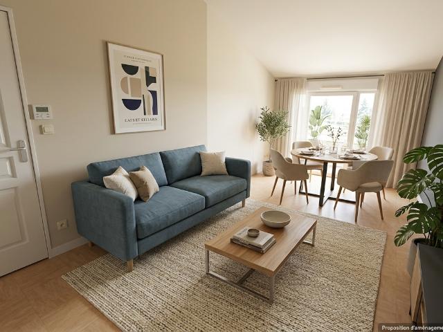 Appartement T2 lumineux avec balcon – Résidence sécurisée à deux pas des remparts