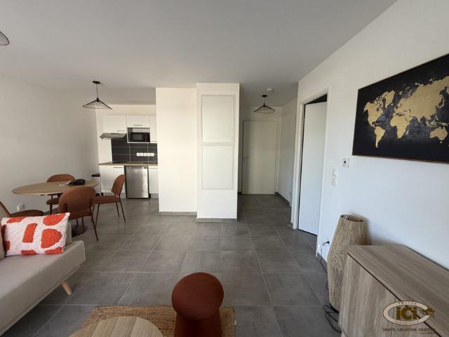 Appartement T2 meublé en rez de jardin