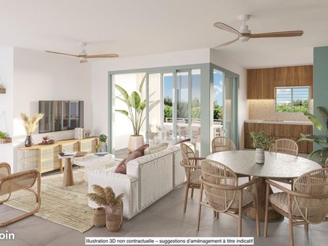 ✨ Appartement T2 neuf ascenseur et 1 place de parking Carré d’Or de Saint Denis ✨