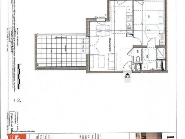 Appartement T2 près de GILLY SUR ISERE à louer
