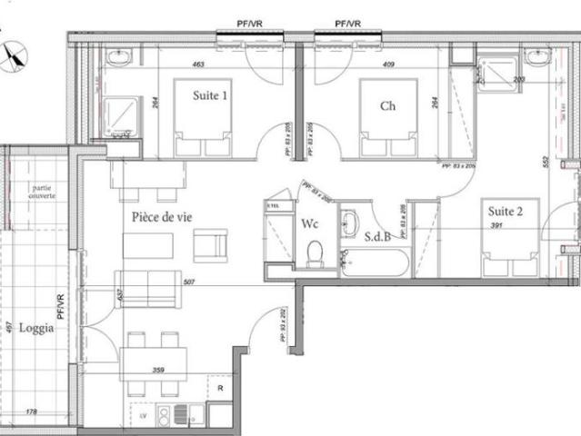 Appartement T4 73.38