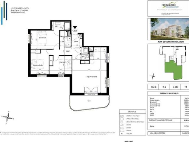 Appartement T4 81.86