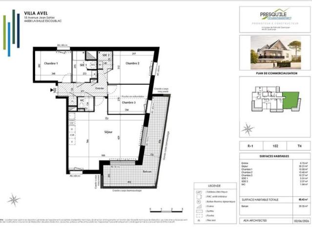 Appartement T4 85.43