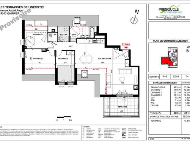 Appartement T4 99.25