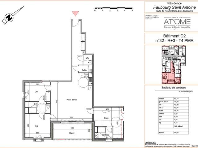 Appartement T4 102.46