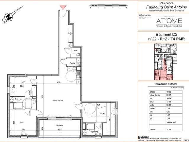 Appartement T4 104.84