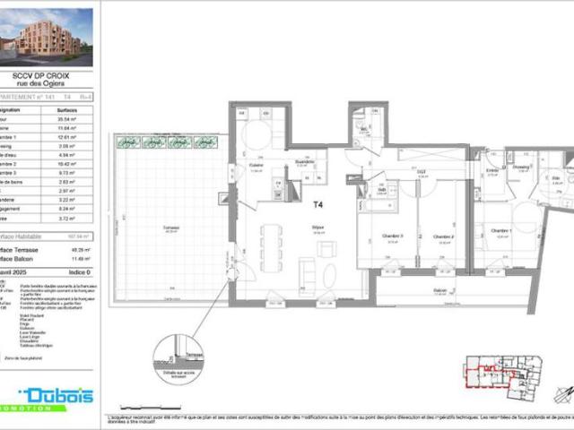 Appartement T4 107.94