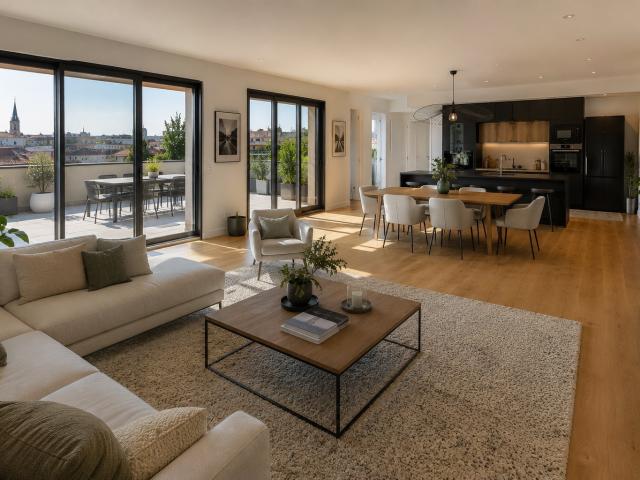 Appartement T4 Villeneuve de la Raho 4 pièces, 101 m²