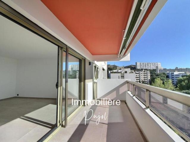 Appartement T4 climatisé de 105 m² avec terrasse vue mer, piscine et parking Marseille 9ème, Résidence Parc Berger Galatée