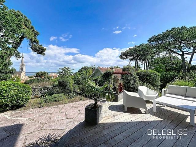 Appartement T4 de caractère avec vue Bassin et jardin en Ville d'Hiver à Arcachon