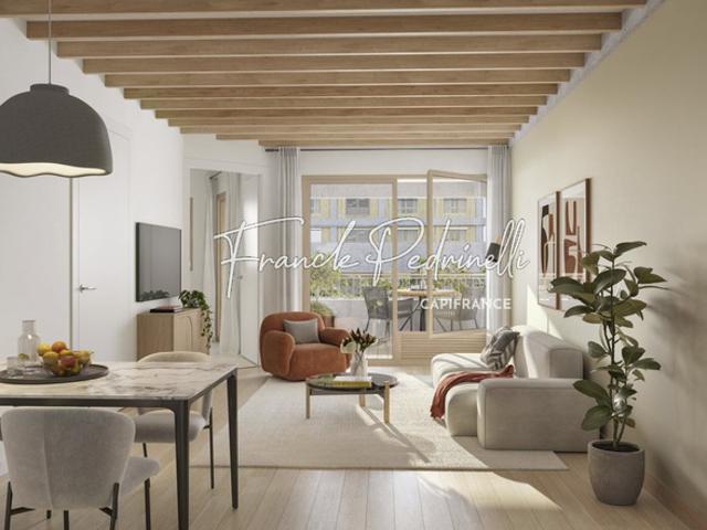 Appartement T4 de standing avec balcon vue dégagée au 8e étage – Lyon Confluence