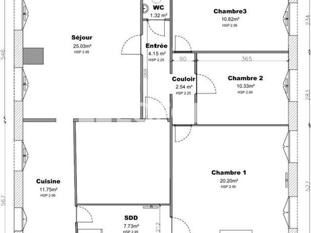 Appartement T4 ELBEUF à louer