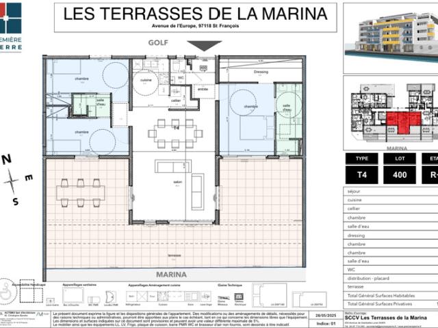 Appartement T4 Les Terrasses De La Marina 732 000,00EUR