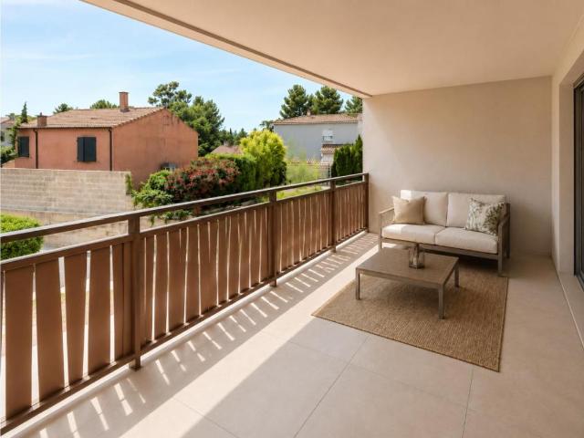 Appartement T4 lumineux avec grande terrasse couverte à Vendargues