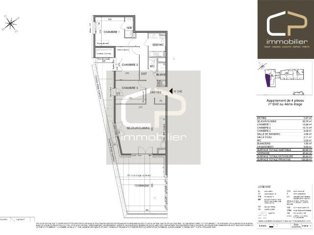 Appartement T4 neuf avec grande terrasse de 46 m² à vendre à Annecy – 86 m² – Garage et cave