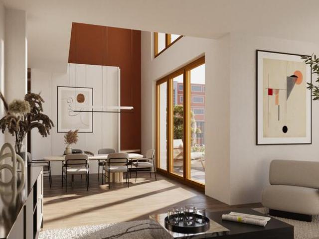 appartement T4 neuf à vendre PARIS 18e, surface habitable 87.40 m2 + loggia 7.80 m2