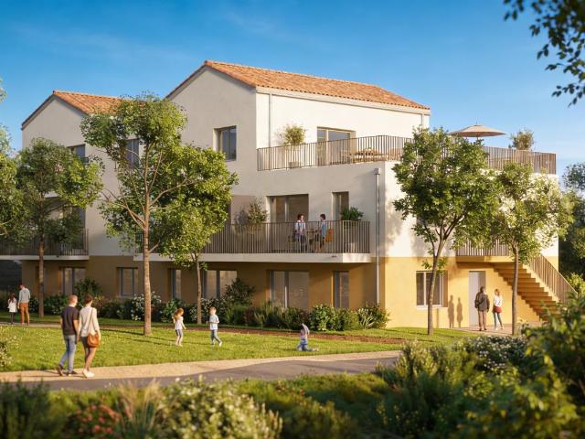 Appartement T4 neuf 86 m² avec terrasse + jardin 71 m² – Riom écoquartier de l’Ambène – Accession sécurisée