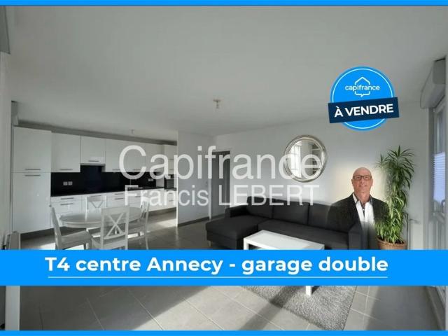 Magnifique T4 récent en étage élevé garage possible, ANNECY centre ville 74
