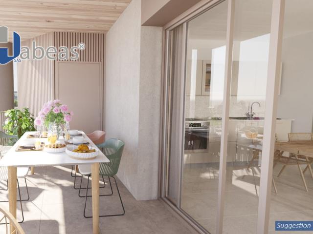 Appartement T5 de 94.64 m² en R+12 avec balcon de 39m² et cellier, Lyon 7ᵉ