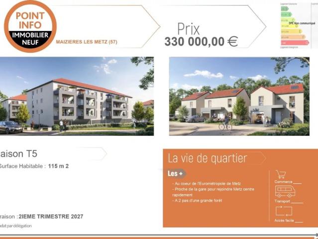Appartement T5 spacieux à Maizières lès Metz