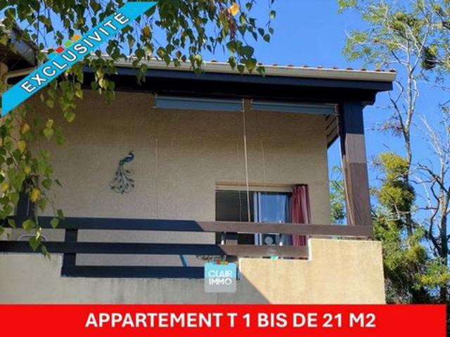 APPARTEMENT T 1 BIS DE 21 M2 AVEC TERRASSE COUVERT