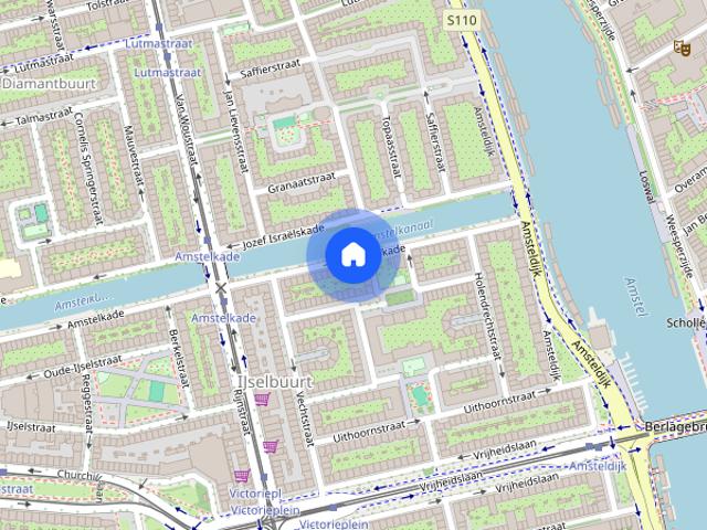 Appartement te huur: Amstelkade 15 H 1078 AB Amsterdam