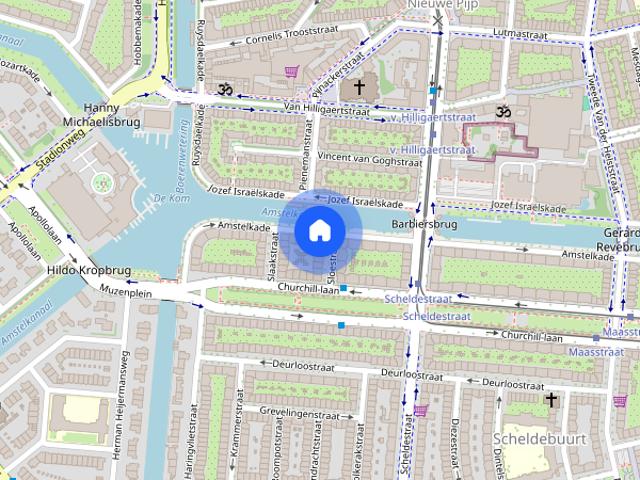 Appartement te huur: Amstelkade 166 H 1078 AX Amsterdam