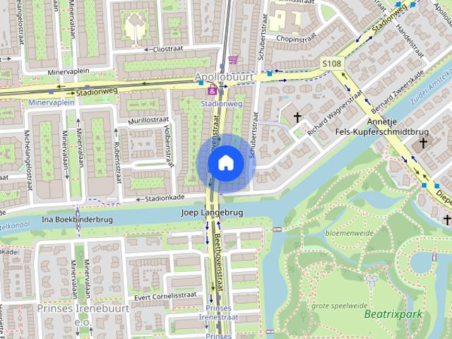 Appartement te huur: Beethovenstraat 107 F 1077 HX Amsterdam