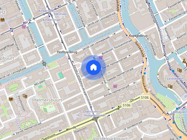 Appartement te huur: Derde Helmersstraat 74 H 1054 BL Amsterdam