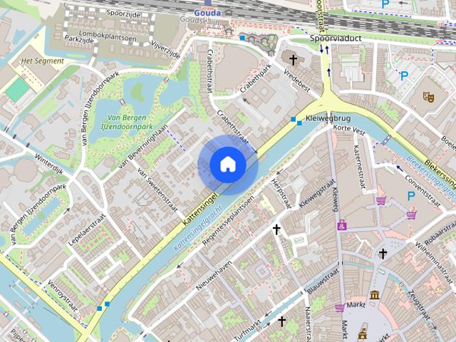 Appartement te huur: Kattensingel 62 D 2801 CC Gouda