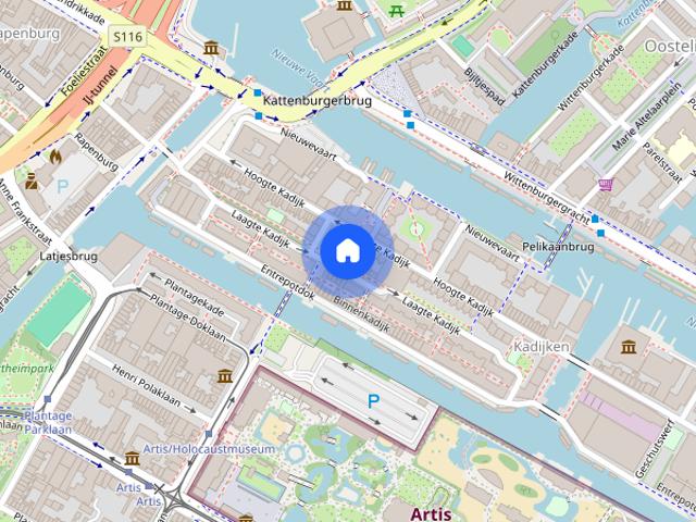 Appartement te huur: Laagte Kadijk 51 1018 BB Amsterdam