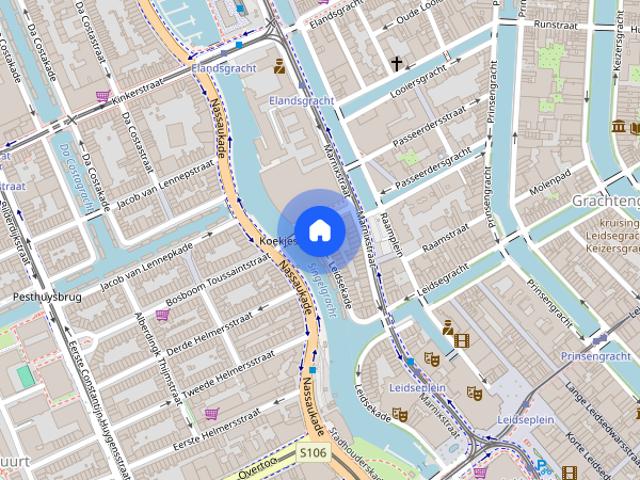Appartement te huur: Leidsekade 50 B 1016 CW Amsterdam