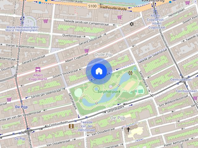 Appartement te huur: Sarphatipark 45 H 1073 CR Amsterdam
