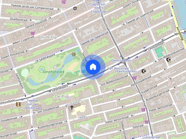 Appartement te huur: Sarphatipark 133 3 1073 CX Amsterdam