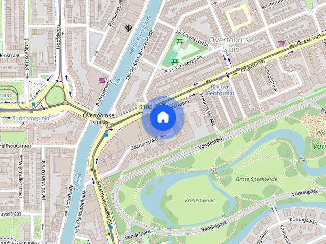 Appartement te huur: Zocherstraat 6 4 1054 LX Amsterdam