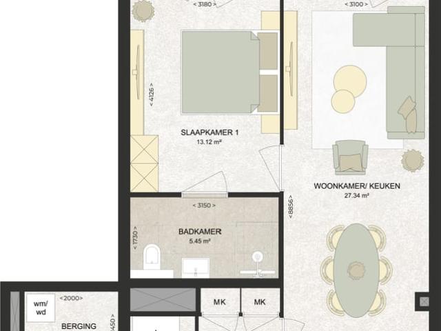 Appartement te huur