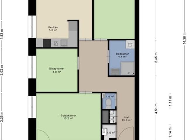 Appartement te huur