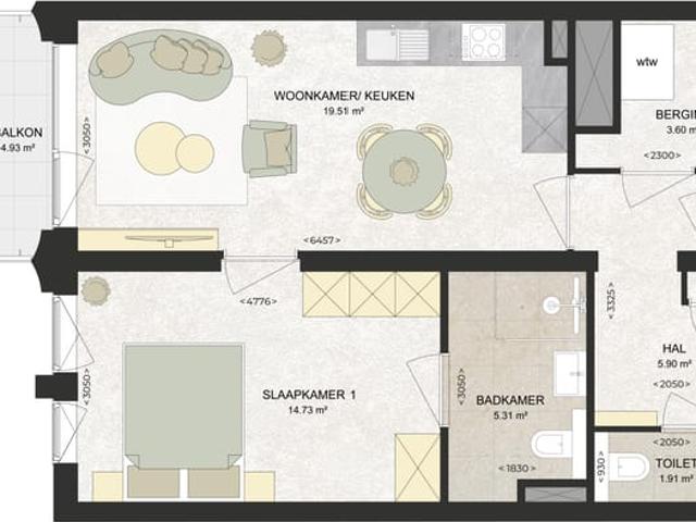 Appartement te huur
