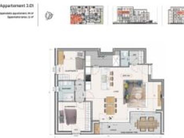 Appartement te koop in Wondelgem 9032