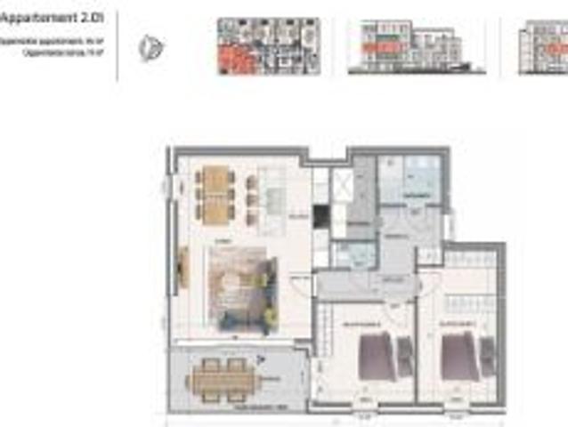 Appartement te koop in Wondelgem 9032