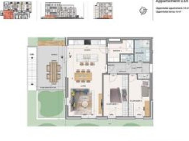 Appartement te koop in Wondelgem 9032
